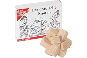 Bartl 102243 Mini-Holz-Puzzle Der gordische Knoten aus 6 kleinen Holzteilen
