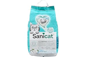 Sanicat Clumping White Cotton Fresh 10 L