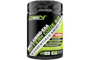 GEN GERMAN ELITE NUTRITION Multi Amino-EAA Pattern Code - 500 Tablets with 1000 mg Each - Human Code Formula - All 8 Essential Amino acids - from Plant Fermentation - Highly dosed - Vegan