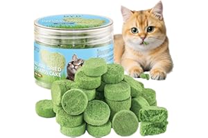 DYD Liofilizado con Hierba Gatera - Producto Natural con Catnip para Control de Bolas de Pelo, Digestión y Apetito, Juguete Masticable con Pollo y Huevo para Gatos - 50g