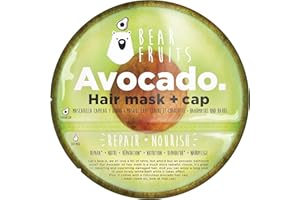 ‎BEAR FRUITS Bear Fruits Mermaid Tiefenfeuchtigkeit + Glanz Haarmaske mit wiederverwendbarer Haube, 20 ml