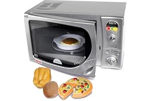 Casdon 5011551004923 Toy Replica Of De'Longhi’s ‘Infinito’ Microwave For Children Aged 3+ Other License, Multicolor, 36 x 21 x 19 cm