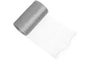 HMKESOTERIC Rete Acciaio Inossidabile, Rete in Metallica, Maglia fine in Acciaio inossidabileossidabileAnti Insetti Roditori per Casa Giardino Controllo Protezione del Lumaca,Uccelli 12,7 cm x 6 m