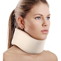 Collare Cervicale In Memory Foam Per Dormire, Tutore Morbido Per Alleviare Dolore Al Collo E Russamento, Regolabile Con Velcro, Taglia M/L