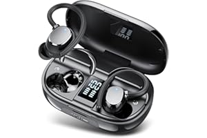 Bluetooth Kopfhörer Sport, 2026 Neue In Ear Kopfhörer Kabellos Bluetooth 5.3 mit 4 ENC Noise Cancelling Mikrofon, IP7 wasserdichte Earbuds, 128 Std Spielzeit, Dual LED Anzeige Ohrhörer für iOS Android