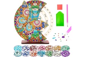 WHIZWINKS Gifts for 6 7 8 9 10 Year Old Girls Boys Birthday Presents: Arts and Crafts for 6-12 Year Old Girls Kid, Diamond Painting Calendars Craft Kits for Kids Age 8 10 12 DIY Cool Craft Sets for Girl