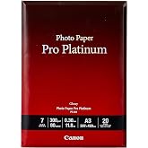Canon PT-101 Pro Platinum A3 Photo Paper 20 Sheets 297 x 420 mm 300gsm Gloss