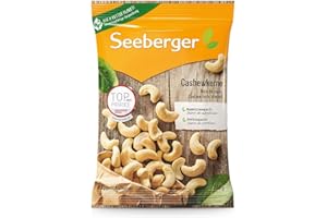 Seeberger Noix de cajou : Noix de cajou entières - riches en protéines, vitamines et minéraux - naturelles - sans additifs, vegan (1 x 200 g)
