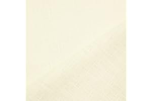 AKTIVSTOFFE Holmar - tessuto lino prelavato industrialmente - stoffa al metro (Ecru)