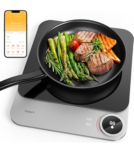 HENDI Induction hob, temperature range from 35°C to 240°C, for pans from ø120mm to ø230mm, load up to 15kg, with timer function, hob, 230V/2000W, 297x411x(H)57mm, stainless steel
