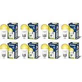 Crompton Dyna Ray 7W Round E27 LED Warm White Pack of 8