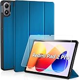 CACOE Xiaomi Redmi Pad 2 Pro 12.1 2025 Case with Screen Protector | Case with Screen Protector, Ultra Slim PU Leather Design