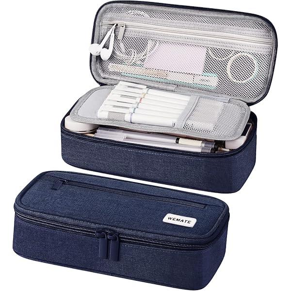 Ruenie Trousse, Trousse Scolaire, étui à Crayons Grande Capacité, étui