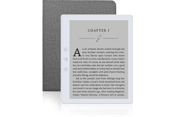 Veidoo Lecteur ebook 5,8", écran Tactile HD, Technologie Carta E-Ink, 32 Go de ROM (Extension de Carte TF jusqu'à 64 Go), WiFi, Longue durée, liseuse Android avec Couvercle (Blanc)