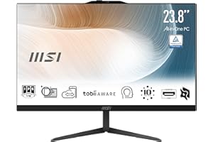 MSI Modern AM242 12M-1244IT AIO Desktop - 23.8" IPS, Intel Core i5-1235U, 1920x1080 (FHD), 14ms, 8GB (DDR4 SDRAM), SSD 512GB, include tastiera e mouse cablati, webcam integrata - Windows 11 Home