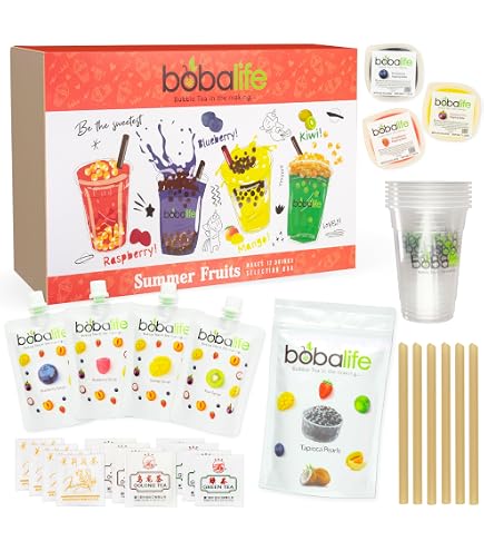 Obussgar Bubble Tea Party Favour Supplies - Kit Complet Pour Fêtes Thème Thé à Bulles