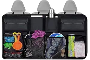 Beentop Organisateur de Coffre, Accesoire Voiture Intérieur, Sac de Coffre de Voiture avec Grand Stockage, Organisateur de Voiture pour Suv, Organisateur Pliable Noir avec Des Poches.