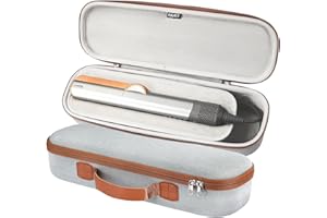 RAIACE Estuche rígido de Almacenamiento Compatible con la Bolsa de Viaje para el alisador Dyson Airstrait. (Solo Estuche)-Gris
