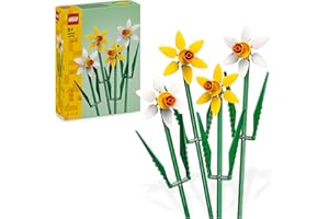 LEGO Botanicals Narzissen - Kunstblumen für Kinder- Blumenstrauß als Zimmer- oder Schreibtischdeko - Geschenke für Mädchen und Jungen - Botanik Kollektion 40747