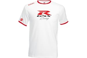 JUKO Suzuki GSX Racing Ringer T Shirt GSXR Motorsport Motorcycle