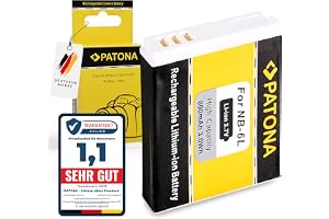 PATONA Batteri för Canon NB-6L NB6L Battery 800mAh, 100% kompatibelt