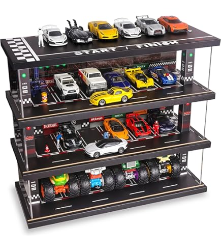 Single Car 1:24 Scale Parking Garage Diorama Display for Mini-Z