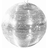 EUROLITE Spiegelkugel silber (75 cm) | Sicherheits-Spiegelkugel mit zweiter Öse