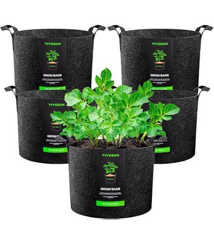 200 Sacs De Culture Biodégradables Non Tissés - Pour Semis, Plantes, Jardinage, Respiration Optimale