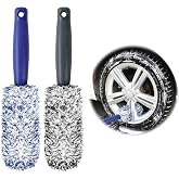 URAQT 2 Pieces Cleaning Brush for Car, Microfiber for Cleaning Wheels, Cleaning Brush for Car Rims Cleaning Delicate Rims, Ai