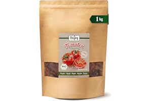 ‎BIOJOY Biojoy BIO-Tomaten ohne Öl (1 kg), getrocknet und ungeschwefelt, mit 7% Steinsalz