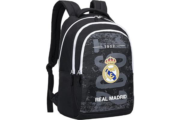 Real Madrid Real 3-fack skolryggsäck - officiell samling