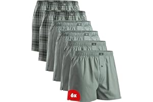 DANISH ENDURANCE Calzoncillos Hombre Boxer de Tela, 100% Algodon Organico Premium, Pack de 4 y 6 - Ropa Hombre, Ropa Interior