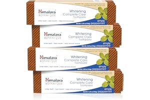 Himalaya Botanique Po prostu Mięta pieprzowa wybielanie Zębów Pasta 4-Pak po 150 g