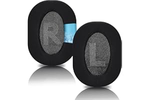 Laipuke 1 Paar Ersatz Ohrpolster für Logitech G Pro X Kopfhörer, mit Premium Memory-Schaum und Proteinleder (Schwarz), Kühlgel