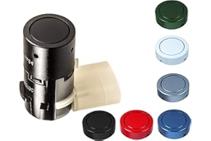 TEILEFUX24 Parksensor PDC in Wagenfarbe passend für VW Polo 9n 9n3 Vorne Hinten 7H0 919 275 C (Black-Magic - LC9Z)