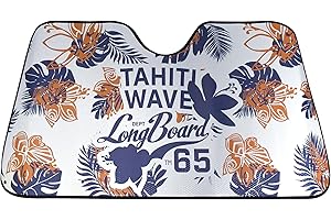 WRC Contrejour Longboard 078081 - Parasol Delantero para Coche, Aluminio Aislante, diseño de Playa, Talla L