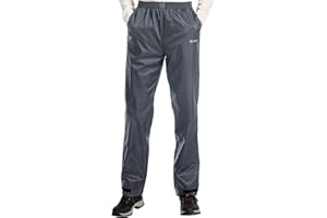 iCreek Pantalons extérieurs imperméables pour Hommes Pantalons de Pluie imperméables Pantalons extérieurs Coupe-Vent Respirants pour l'extérieur