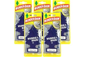 WUNDER-BAUM Wunderbaum 5X New Car odświeżacz powietrza, zapach do samochodu, 1 szt