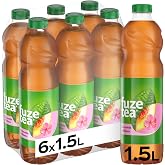 Fuze Tea Peach &amp; Hibiscus, Non-Gas Tea Soda, 1.5L Bottle, Pack of 6