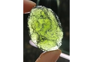 SBOTTON Moldavita Verde, meteorito checo, Vidrio de Impacto, Piedra Natural en Bruto, Piedra de energía de Cristal, 1 ud.,weopwww7