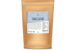 CIBO QUALITY FOODS Gomma di Xantano 100g in Polvere per Cucinare Ideale per Gelati, Salse, Topping, Sorbetti, Gel, impasti Pizza - Puro 100% 100gr