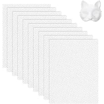 10 Masques Chat Therian à Peindre - Masque Blanc Papier Mâché DIY - Pour Cosplay, Halloween, Carnaval