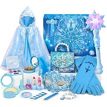 Set De Karaoke Frozen Para Niñas – Incluye Micrófono Bluetooth, Capa, Varita Y Accesorios De Elsa, Regalo Para Cumpleaños Y Navidad