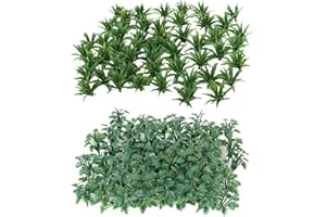 chiwanji 100 Piezas de Plástico Modelo Hierba Arbustos Bush Wargame Diorama Paisaje HO OO