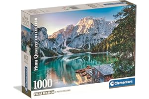 Clementoni - Puzzle Adulto 1000 Piezas Collection Emerald Lake Braiesclementoni - Puzzle Adulto Compact Box, 39934