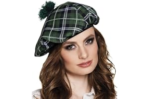 Boland - Boina de tartán Mrs, elástiCa, boina de tartán, sombrero, EsCoCia, Highlands, disfraz, Carnaval, fiesta de disfraCes