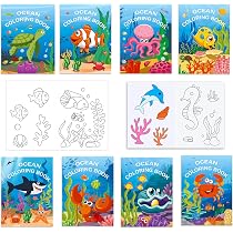 Baker Ross FC993 Mini Libri da Colorare Vita Marina - Set di 24, Attività Manuali per Bambini Baker Ross FC993 Mini Libri da Colorare Vita Marina - Set di 24, Attività Manuali per Bambini