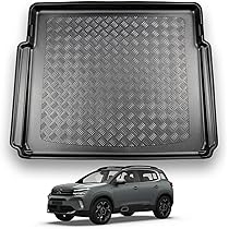 DHCarMats | Tapis de voiture pour Citroen C5 AIRCROSS de 2019 à 2024 | Tapis de voiture en moquette antidérapante | Intérieur d'habitacle - Kit complet avant et arrière