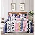 The Home Style Super Soft Glace Cotton King Size Ac Comforter/Quilt/Blanket Double Bed With 1 Flat Bedsheet And 2 Pillow Cover_Pink Checks (Comforter Set) - 350 Tc