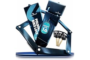 Zenacross - Lucchetto Bicicletta Antifurto Alta Sicurezza - Lucchetto per Bicicletta Acciaio Temprato e Supporto